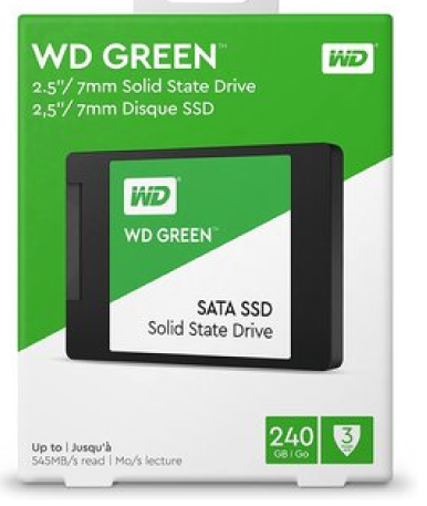 Unidad de estado solido Western Digital Green, WDS240G3G0A, 240GB, SATA